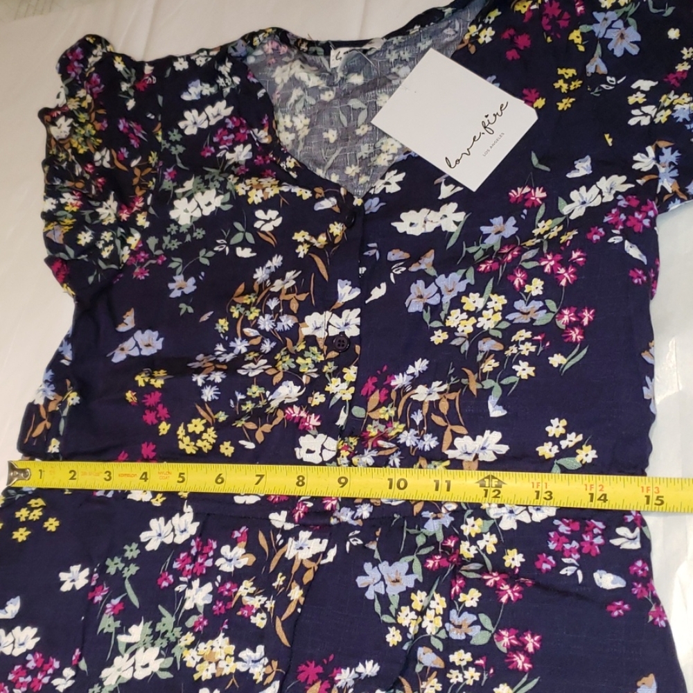 LOVE FIRE Floral Maxi Romper Jumpsuit Dress+Shorts - Picture 4 of 13